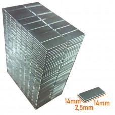 Angular Neodymium Magnets  14x14x2,5 mm